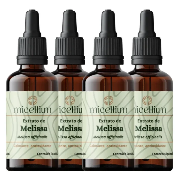 Kit 4 Un. Extrato de Melissa 30mls